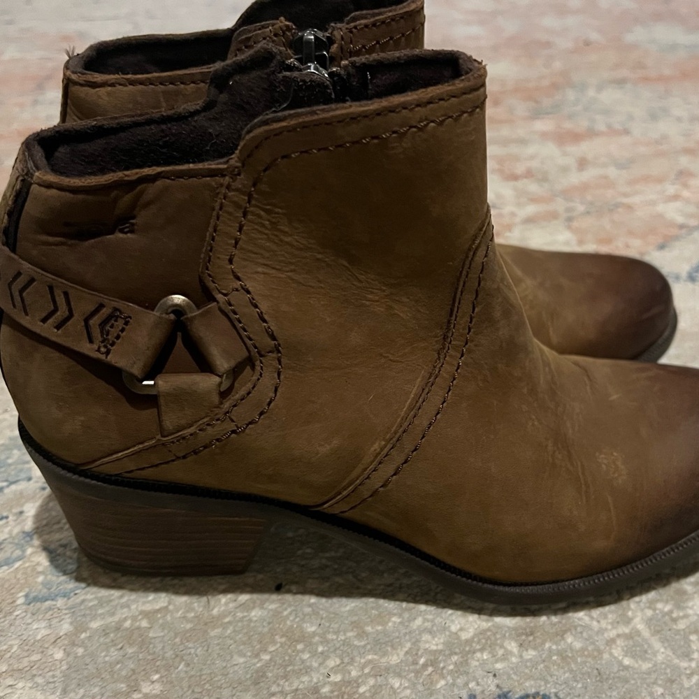 Brown Leather Ankle Boots